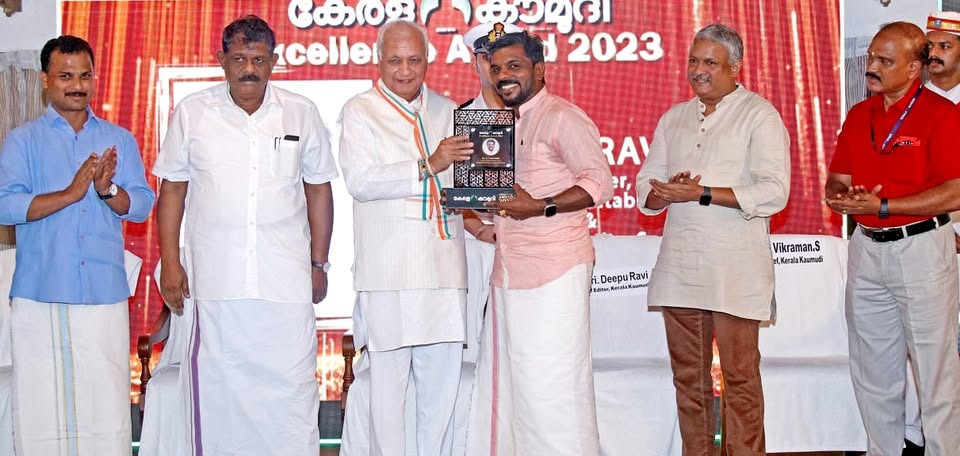 Mr. Praveen receiving The Excellence Award-2023